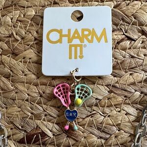 Lacrosse Charm - Pink, Blue, Yellow